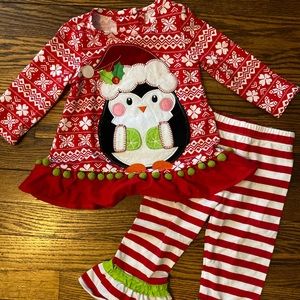 Christmas Outfit. Baby Outfit.